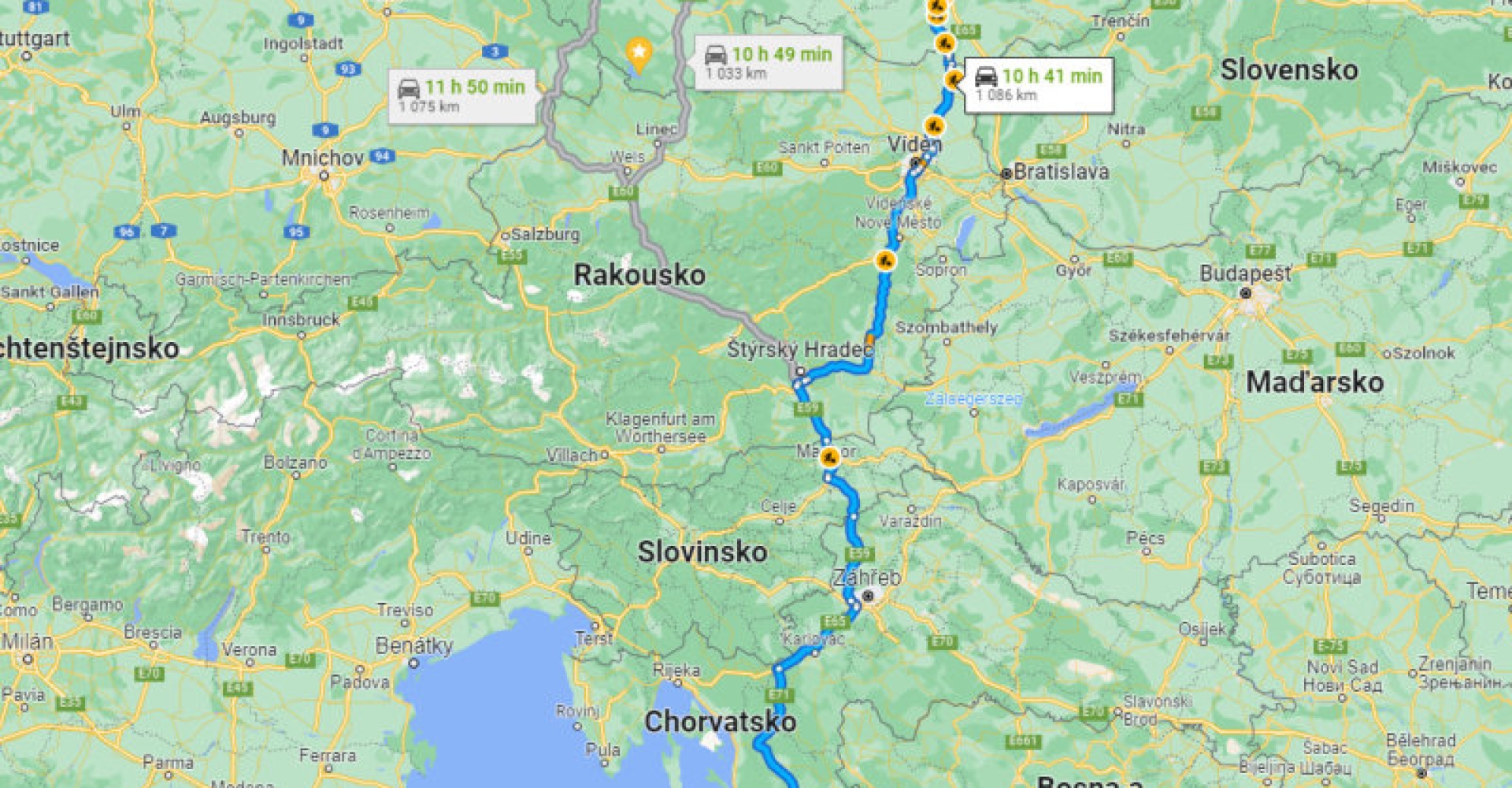 Méně známé cesty k Jadranu