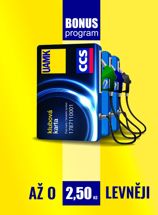 UAMK - sleva na pohonné hmoty