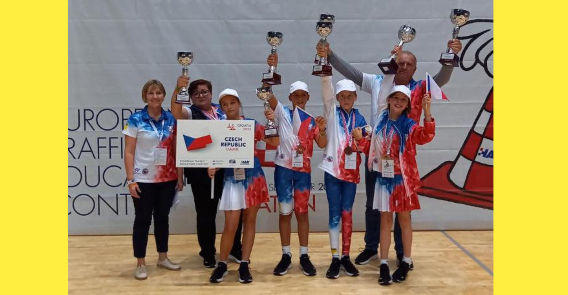 Velký úspěch družstva ÚAMK na evropském finále dětské dopravní soutěže v chorvatském 